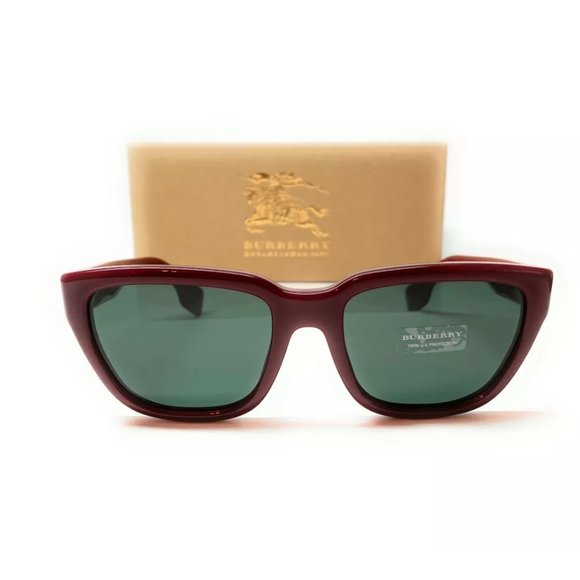 Burberry Women\'s Bordeaux Green Square Sunglasses!